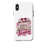 on Pourrait Faire Un Discours on Ne Devrait Pas Coque pour iPhone X/XS