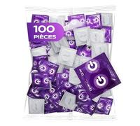 ON) Préservatifs Chocolat I 54 mm largeur I Pack de 100 I noirs & parfum chocolat I épaisseur 0,07 mm I Vegan I pour hommes