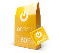ON) Préservatifs ONsize, 60 mm de large, 50 pièces, épaisseur de paroi mince de 0,07 mm, Premium ultra-fins