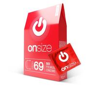 ON) Préservatifs ONsize I 69 mm largeur I 50 pièces I épaisseur de paroi mince 0,07 mm I Premium ultra fins I Végans I pour hommes