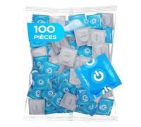 ON) Préservatifs Sensation Naturelle I Largeur 54 mm I Pack de 100 I Préservatifs premium naturels I Épaisseur de paroi mince 0,07 mm I Végans I pour hommes