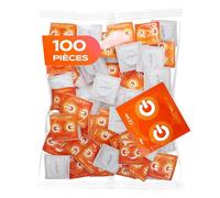 ON) Préservatifs Stimulation I Largeur 54 mm I Pack de 100 I Préservatifs premium nervurés I Épaisseur de paroi mince 0,07 mm I Végans I pour hommes