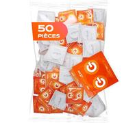 ON) Préservatifs Stimulation, Largeur 54 mm, Paquet de 50, Épaisseur de paroi 0,07 mm
