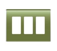 On-q/Legrand Studio Triple Gang plaque murale, Variation, WP5003MS