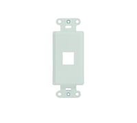 On-Q WP3411WH10 Lot de 10 courroies décoratives à 1 port Blanc
