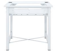 (ON SALE)60 x 56 x 52 cm Socle pour machine à laver avec étagère coulissante Blanc - Conception antidérapante 24418