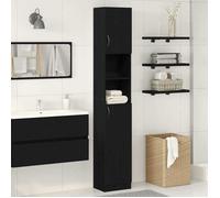 (ON SALE)Armoire de Rangement,Anti l'humidité, Armoire de salle de bain - Chêne noir - 32x25,5x190 cm EU684122