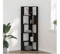 (ON SALE)Armoire de Rangement,MEUBLE ETAGERE - Bibliothèque d'angle - Chêne noir - 50x50x179 cm EU306915