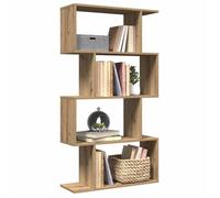 (ON SALE)Armoire de Rangement,MEUBLE ETAGERE - Étagère séparatrice de pièce à 4 niveaux - chêne artisanal - EU952264