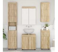 (ON SALE)Armoire murale, meuble haut de salle de bain avec étagère TULUM Chêne Sonoma @FR(48522)