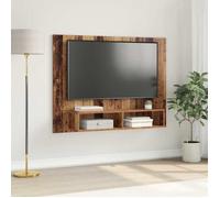 (ON SALE)Armoire TV murale - Design mur - Commode Haut/Meuble HIFI - Bois ancien 120x23.5x90 cm EU148812