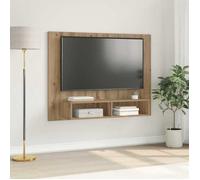 (ON SALE)Armoire TV murale - Design mur - Commode Haut/Meuble HIFI - chêne artisanal 120x23.5x90 cm EU704344