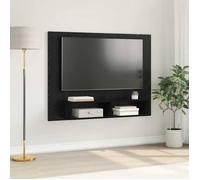 (ON SALE)Armoire TV murale - Design mur - Commode Haut/Meuble HIFI - Chêne noir 120x23.5x90 cm ,Bois d'ingénierie EU615701