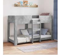 (ON SALE)Cadre de lit/Lit Superposé pour Enfants simple - Pour Adulte ou enfant - avec matelas Gris béton 80 x 190 cm EU703703