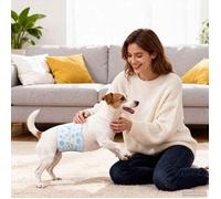 （ON SALE)Couche jetable pour chien - Protection Hygiénique Jetable pour Chien Mâle 50 pcs Blanc S @FR6695119