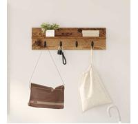 (ON SALE)Etagère suspendue/Meuble flottante, Porte-manteau mural avec étagère - Bois ancien - 60x10.5x18 cm EU150512