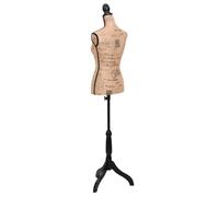 (ON SALE)Mannequin de vitrine MARKT - Buste de couture Mannequin de Femme Marron et Noir Jute 20357