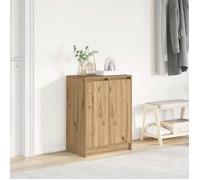 (ON SALE)Meuble à chaussures - Capacité 16 Paires, - chêne artisanal - 57x34x76 cm ,Bois ingénierie,pour Couloir/Vestiaire EU238344