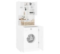 (ON SALE)Meuble haut de salle de bain,Meuble WC pour machine à laver Blanc 76706