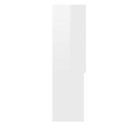 (ON SALE)Meuble haut de salle de bain,Meuble WC pour machine à laver Blanc brillant 70,5x25,5x90 cm 29178