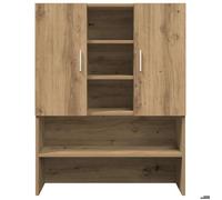 (ON SALE)Meuble haut de salle de bain,Meuble WC pour machine à laver chêne artisanal 70,5x25,5x90 cm 25729