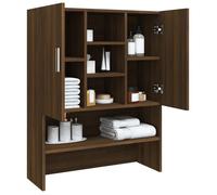 (ON SALE)Meuble haut de salle de bain,Meuble WC pour machine à laver Chêne marron 70,5x25,5x90 cm 33786