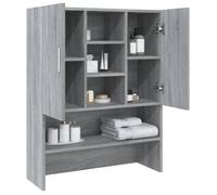 (ON SALE)Meuble haut de salle de bain,Meuble WC pour machine à laver Sonoma gris 70,5x25,5x90 cm 90697