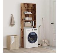 (ON SALE)Meuble haut de salle de bain,Meuble WC pour machine à laver vieux bois 64x24x190 cm 11933