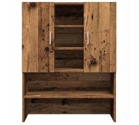 (ON SALE)Meuble haut de salle de bain,Meuble WC pour machine à laver vieux bois 70,5x25,5x90 cm 64368