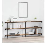 (ON SALE)Meuble Salon/Meuble d'Entrée - Table console avec étagère - Bois ancien - 200x29x75 cm EU544469