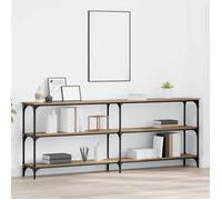 (ON SALE)Meuble Salon/Meuble d'Entrée - Table console avec étagère - chêne artisanal - 200x29x75 cm EU376730
