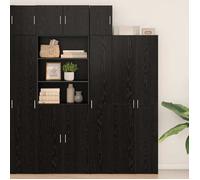 (ON SALE)Meuble Salon/Rangement Cuisine - Armoire murale - Chêne noir - 30x42.5x40 cm ,Bois d'ingénierie EU539599