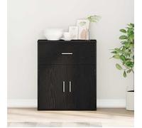 (ON SALE)Meuble Salon/Rangement Cuisine - Buffet avec tiroir - Chêne noir - 60x31x70 cm ,Bois d'ingénierie EU792946