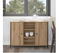 (ON SALE)Meuble Salon/Rangement Cuisine - Buffet - chêne artisanal - 100x35x70 cm ,Bois d'ingénierie EU700924