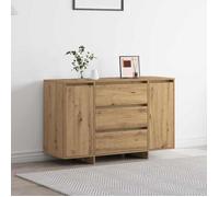 (ON SALE)Meuble Salon/Rangement Cuisine - Buffet - chêne artisanal - 120x41x75 cm ,Bois d'ingénierie EU163033