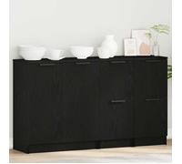(ON SALE)Meuble Salon/Rangement Cuisine - Buffet - Chêne noir - 180x30x70 cm ,Bois d'ingénierie EU997336