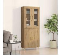 (ON SALE)Meuble Salon/Rangement Cuisine - Haut Armoire (3 pcs) - chêne artisanal - 69,5x34x180 cm EU241407