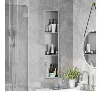 (ON SALE)Niche de Douche - Niche Salle de Bain Argent 90x20x9.5 cm Acier inoxydable EU886773