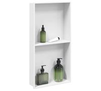 (ON SALE)Niche de Douche - Niche Salle de Bain blanc mat 32x62x9 cm acier inoxydable EU955100