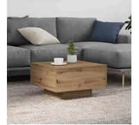 (ON SALE)Table Basse de Salon - Table à thé - chêne artisanal - 55x55x31 cm ,Bois d'ingénierie EU646998