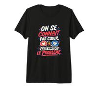on Se Connaît par Cœur C’est Parfois Le Problème Couple T-Shirt Haut de Gamme