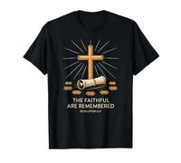 on se souvient des fidèles Apocalypse 6:9 Cross T-Shirt