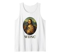 on s'en fout de Mona Lisa Ménopause Cat WDNC Débardeur