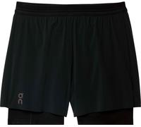On - Short de running avec cuissard intégré - 5" Performance 2/1 Shorts Black pour Homme - Taille M - Noir Noir M