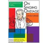 On Singing Onstage, Acting Series: Classes One To Six