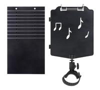 On Stage Pupitre léger pour livre de musique - Fournitures de jeu de flûte avec 10 pages, présentoir pour femmes et hommes