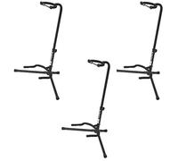 On Stage XCG4 Lot de 3 supports de guitare rembourrés en velours