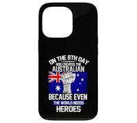 on The Eighth Day God Created The Australian Pride Heroes Coque pour iPhone 13 Pro