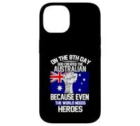 on The Eighth Day God Created The Australian Pride Heroes Coque pour iPhone 14