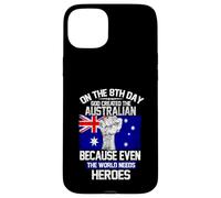 on The Eighth Day God Created The Australian Pride Heroes Coque pour iPhone 15 Plus